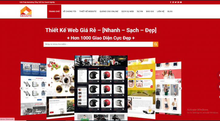 Dịch vụ thiết kế website thương mại điện tử tại Dessite