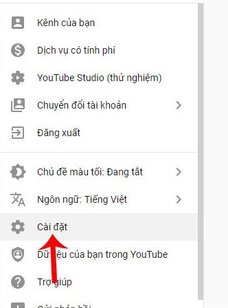 Tắt quảng cáo trên cài đặt Youtube 1