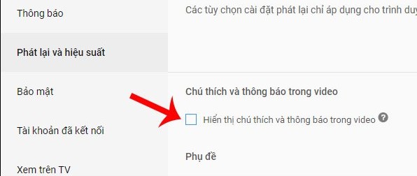 Tắt quảng cáo trên cài đặt Youtube 2