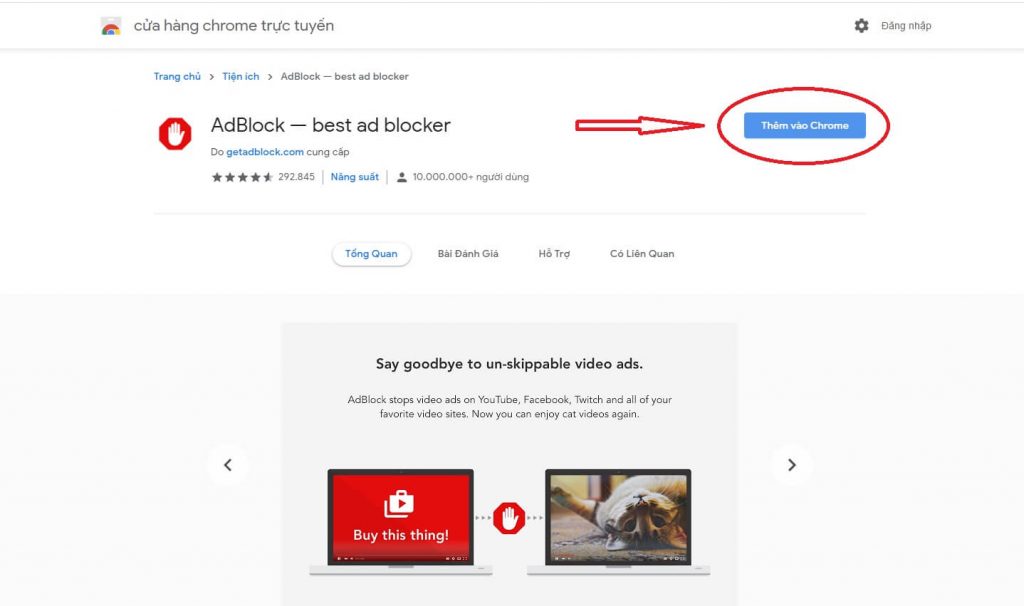 Tắt quảng cáo Youtube trên Chrome